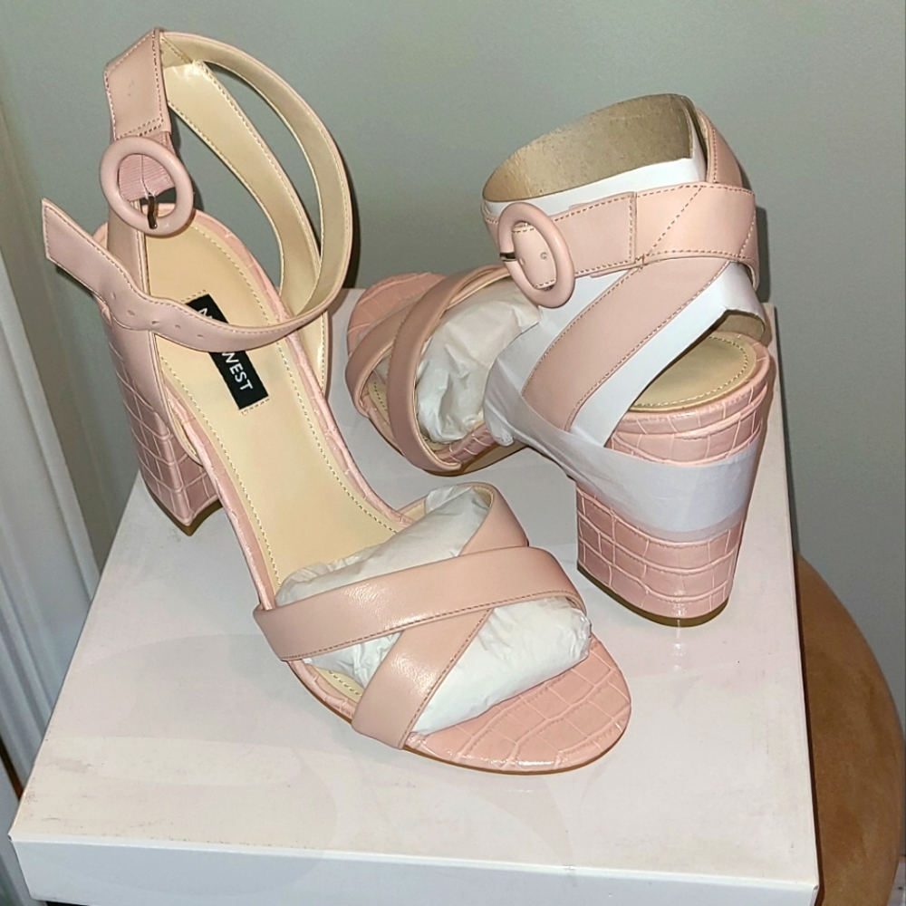 Nine West Nikki Medium Pink Leather